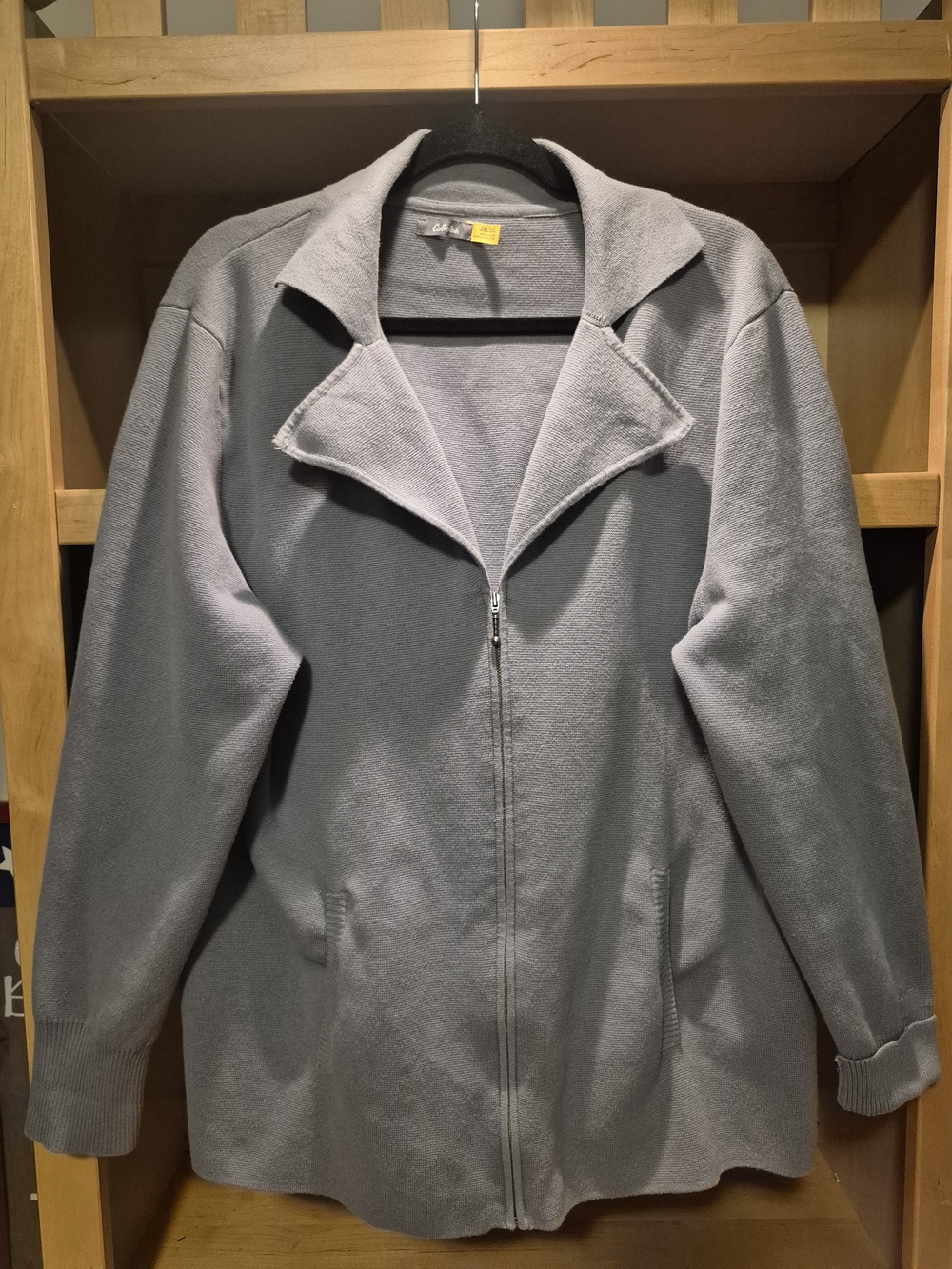 Vintage Cabela's Light Gray Women's Zip-Front Jacket